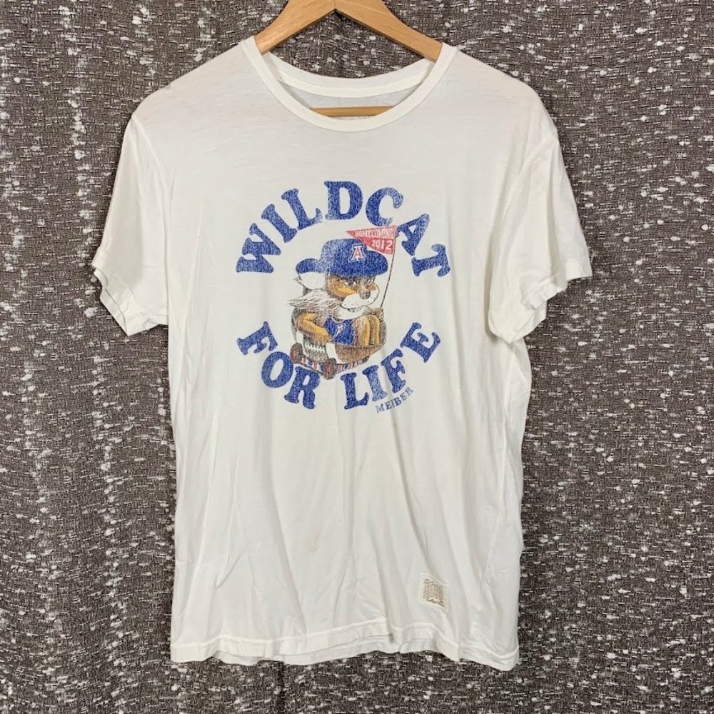Original Retro Brand University of Arizona Wildcat For Life T-Shirt Small